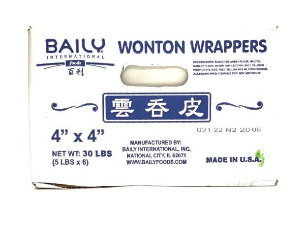 Wonton Skin, Thin, Baily